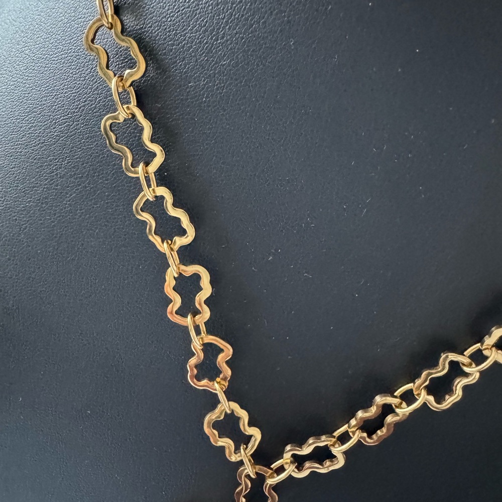 Tous Gold and Black Pendant Necklace - Picture 5 of 6